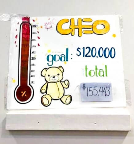 CHEO fundraising poster