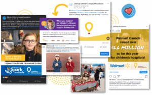 walmart social media collage